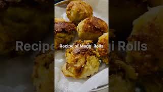 Crispy Maggi Rolls  Bread Rolls Recipe 😋 [upl. by Aoht80]