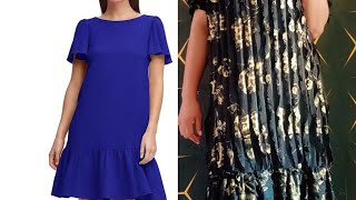 how to cut and sew shirt dress with gathered step by step beginners friendly [upl. by Yor]