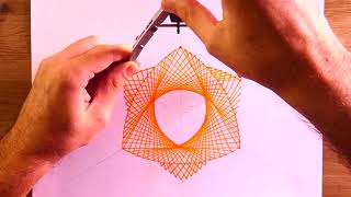 How To Draw Hexagon Design In Spirograph Pattern  Geometric Tutorial [upl. by Eirene]