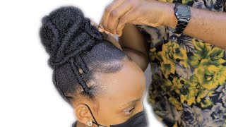 The New Simple Way Of Styling SHORT NATURAL HAIR Beginners [upl. by Nonregla]