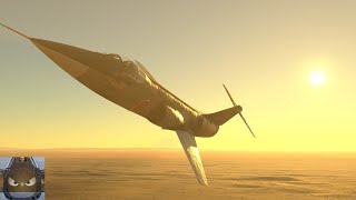 War Thunder SIM  Getting Shot Down In The F104J [upl. by Smukler]