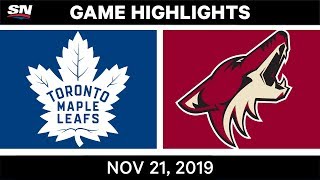 NHL Highlights  Maple Leafs vs Coyotes – Nov 21 2019 [upl. by Idas]