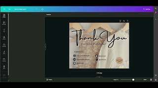 Thank You Card Canva Template 7 [upl. by Nahshu]