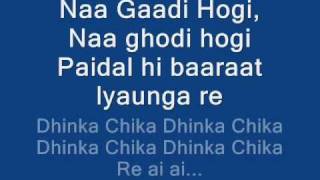 DHINKA CHIKA LYRICS ON SCREEN ♥ READY 2011 HD HQ [upl. by Miquela]