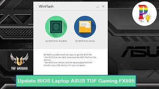 Update BIOS Laptop ASUS TUF Gaming dengan WinFlash [upl. by Yelich205]