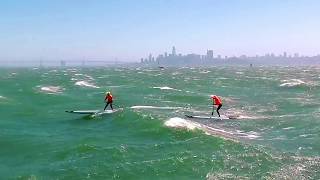 San Francisco Bay 40mph SUP Downwinder [upl. by Liscomb]