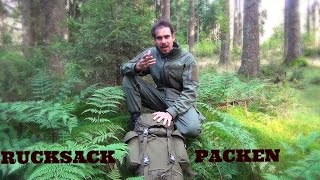 Outdoor Ausrüstung 26  RucksackInhalt für 3 Tage  wie einpacken [upl. by Nnyleitak362]