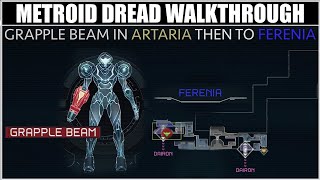 Metroid Dread Walkthrough Part 6  Getting Grapple Beam in Artaria and Traveling to Ferenia [upl. by Anytsirhc363]