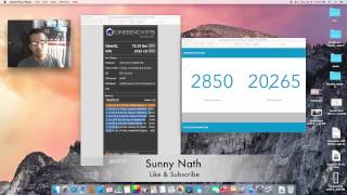 Hackintosh Yosemite OS X 10104 Benchmark i7 5820K X99 UD5 8GB DDR4 Gtx 770 [upl. by Consalve]