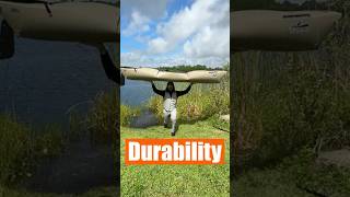 Tucktec folding kayak durability test Full video out now basscity tucktec kayakreviews [upl. by Dovev]