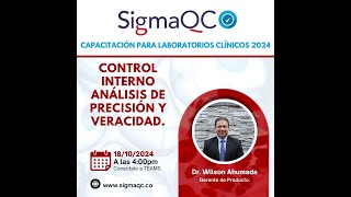 CONTROL INTERNO ANALISIS DE PRECISIÓN Y VERACIDAD [upl. by Zarger]