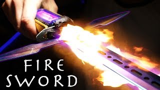 How To Make a FIRE SWORD  Cheap Simple Build INSANE RESULTS [upl. by Tol]