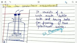 Instrumentation of Conductometric Titration  Conductivity Cell Conductometer bpharmacynotes sem1 [upl. by Waneta]