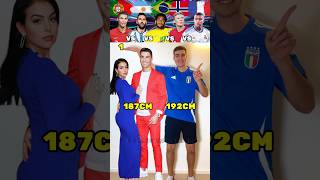 Ronaldo VS Messi VS Neymar VS Haaland VS Mbappe Height Challenge [upl. by Aplihs187]