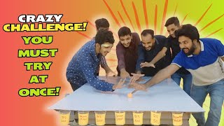 Roll Ball Into the Cups CHALLENGE  Indoor Party Games Ideas Bilal Ahmad Waqaskhalil sahilkhanNT [upl. by Notterb]