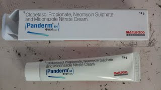 Panderm nm Cream review in hindi  clobetasol neomycin miconazole cream  aushadhi health [upl. by Nnylak110]