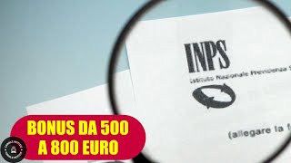 Bonus da 500 fino a 800 euro come richiederlo [upl. by Lozar]