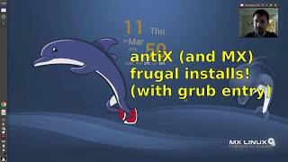 antiX and MX frugal installs with grub entry [upl. by Keven191]