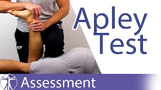 Apleys Test  Meniscus Injury [upl. by Norraa421]