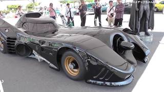 バットモービルが凄まじいエンジン音を鳴らし爆走！ Batmobile Batman Japan バットマン カスタムカー サムライコスメチック [upl. by Dogs685]