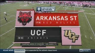 Cure Bowl  December 17 2016  Arkansas State Red Wolves vs UCF Knights Full Football Game 60fps [upl. by Anelahs]