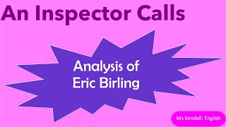 An Inspector Calls  Act 3  Erics Confession [upl. by Jilli]