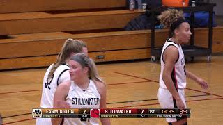 High School Girls Basketball Farmington vs Stillwater [upl. by Nohsal]