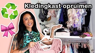 Kledingkast OPRUIMEN amp ORGANISEREN ♻️ met een handige opruim tip 😍 ShelingCynthia [upl. by Ahseenal]