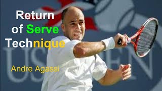 Return of Serve Technique  Andre Agassi [upl. by Radloff]