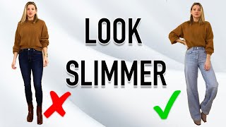 Look SLIMMER amp Taller INSTANTLY  How to Dress 10lbs Skinnier [upl. by Jona]