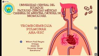 Tromboembolia Pulmonar AHAESC [upl. by Bez]