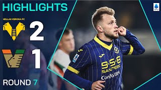 VERONAVENEZIA 21  HIGHLIGHTS  Verona win the derby  SERIE A 202425 [upl. by Eliathas]