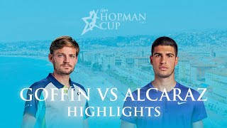 David Goffin vs Carlos Alcaraz Belgium vs Spain Hopman Cup 2023 [upl. by Arri]