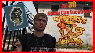 NEW All 30 Spray Can Locations READ DESCRIPTION  GTA V Online [upl. by Aehsal]