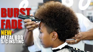 HAIRCUT TUTORIAL BURST FADE  NEW METAL SC INSTINTS [upl. by Nehgem]