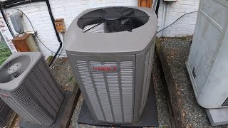 2019 Lennox Elite EL16XC1 Air Conditioner Starting Up amp Running [upl. by Ecnerual]