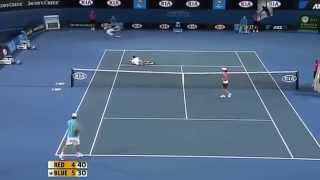 Best Epic Win Tennis Save in History [upl. by Fanchon]