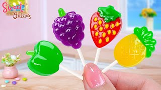 🍒Tiny Fruit Rainbow Jelly🍋Beautiful Miniature Rainbow Jelly Cake Decorating Ideas🍈Sweet Baking🍉 [upl. by Olive]