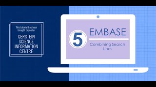 Embase 5  Combining Search Lines [upl. by Ulrikaumeko]