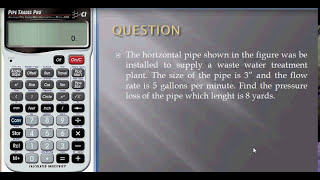 Pressure Loss  Pressure Loss Calculation for a Pipe  Calculator Pipes Trades Pro 2023 [upl. by Noiramaj956]