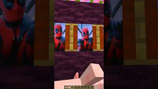 Bye Bye Bye 👋 Deadpool Minecraft Animation 😍🤯 minecraft shorts [upl. by Jehovah]