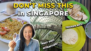 First Plate of Chicken Rice Gardens By The Bay Satay Feast amp Best Bar in Singapore Vlog 新加坡美食 [upl. by Edlyn]