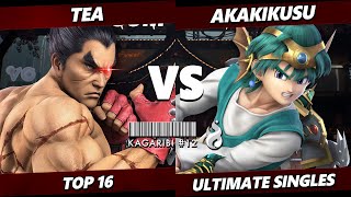 Kagaribi 12  Akakikusu Hero Vs Tea Kazuya Smash Ultimate  SSBU [upl. by Doro338]