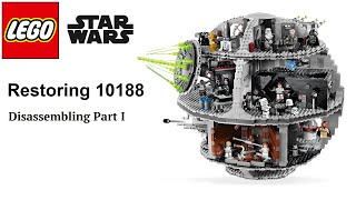 Restoring my LEGO 10188 Death Star Disassembling Part 1 [upl. by Ecirad]