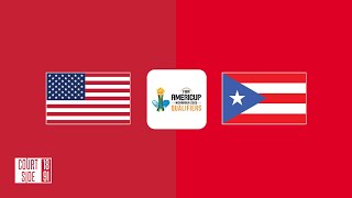 USA vs Puerto Rico  FIBA AmeriCup 2025 Qualifiers Live Stream Score Update [upl. by Aramanta]