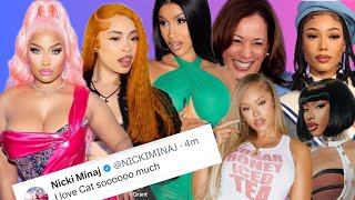 ‼️Nicki Minaj quotBROKEquot but GIFTS EXPENSIVE designer bags Cardi B DEFENDS Kamala Harris Coileray X [upl. by Artenra]