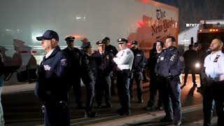 BREAKING Propalestine Protesters SHUT DOWN the New York Times Printing Plant NYC [upl. by Hayidah]