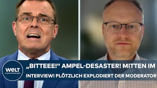 DEUTSCHLAND AmpelDesaster Mitten im Interview Und plötzlich platzt dem Moderator der Kragen [upl. by Trah]