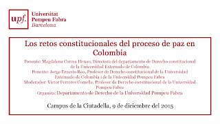 Los retos constitucionales del proceso de paz en Colombia [upl. by Amled108]