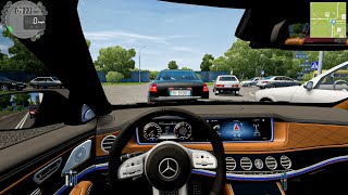 Mercedes S63 AMG  City Car Driving  Logitech G29 [upl. by Burgener]